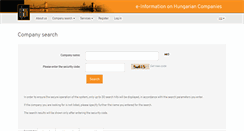 Desktop Screenshot of companyregister.hu